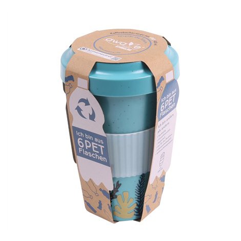 Stoneline | Awave Coffee-to-go cup | 21957 | Capacity 0.4 L | Material Silicone/rPET | Turquoise - 4